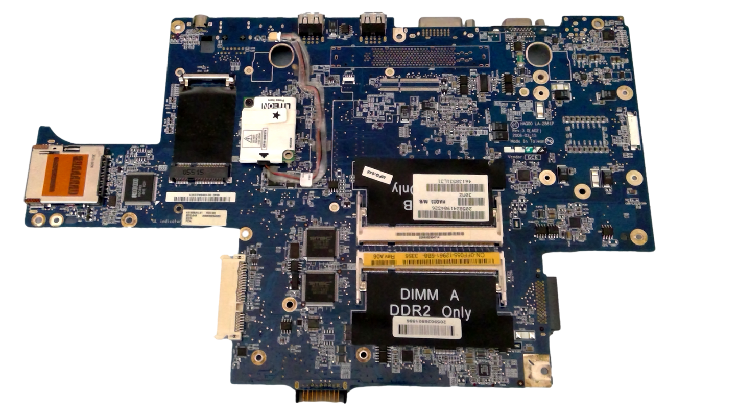 Dell Inspiron E1705 9400 Intel MPGA478MT GR640 HAQ00 LA-2881P  Laptop Motherboards