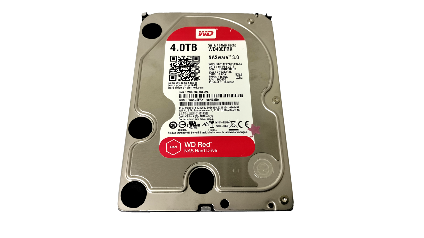 Western Digital Red WD40EFRX-68N32N0 4TB 3.5" SATA NAS Hard Drive