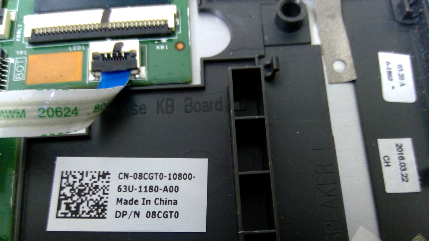 Dell Inspiron 13MF 7000 7368 7378 Laptop Palmrest Touchpad W/Keyboard 08CGT0