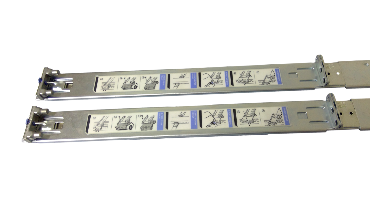 Dell R320 R330 R430 R620 R630 R640 1U Sliding Rail Pair Y819K+ D419M