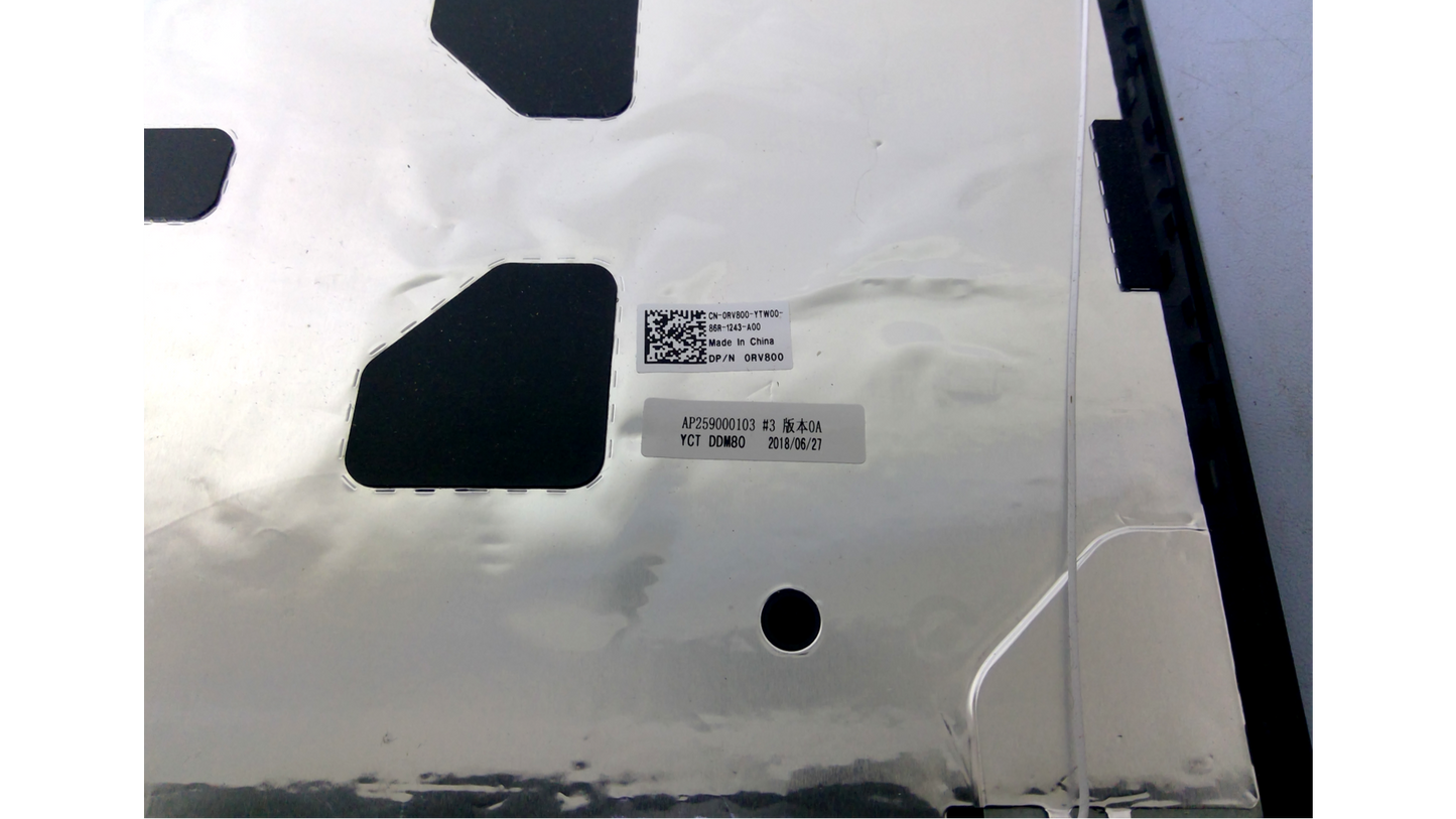 Dell LCD Back Cover Rear Lid for E5580 E5590 E5591 M3530 M3520 0RV800 RV800