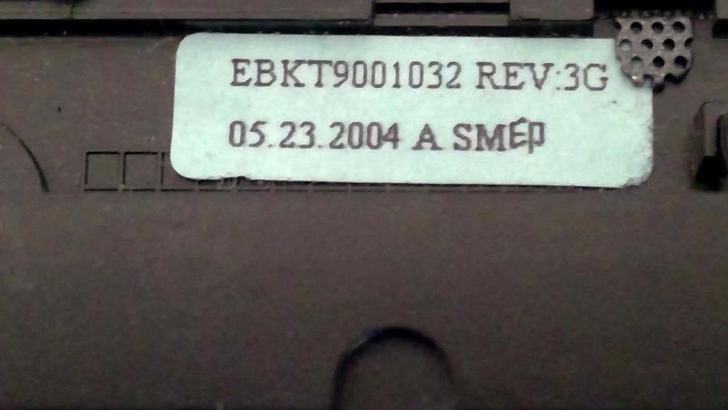 HP COMPAQ NX9010 Laptop Keyboard/Hinge Cover Bezel Power Button 3DKT9KATP23