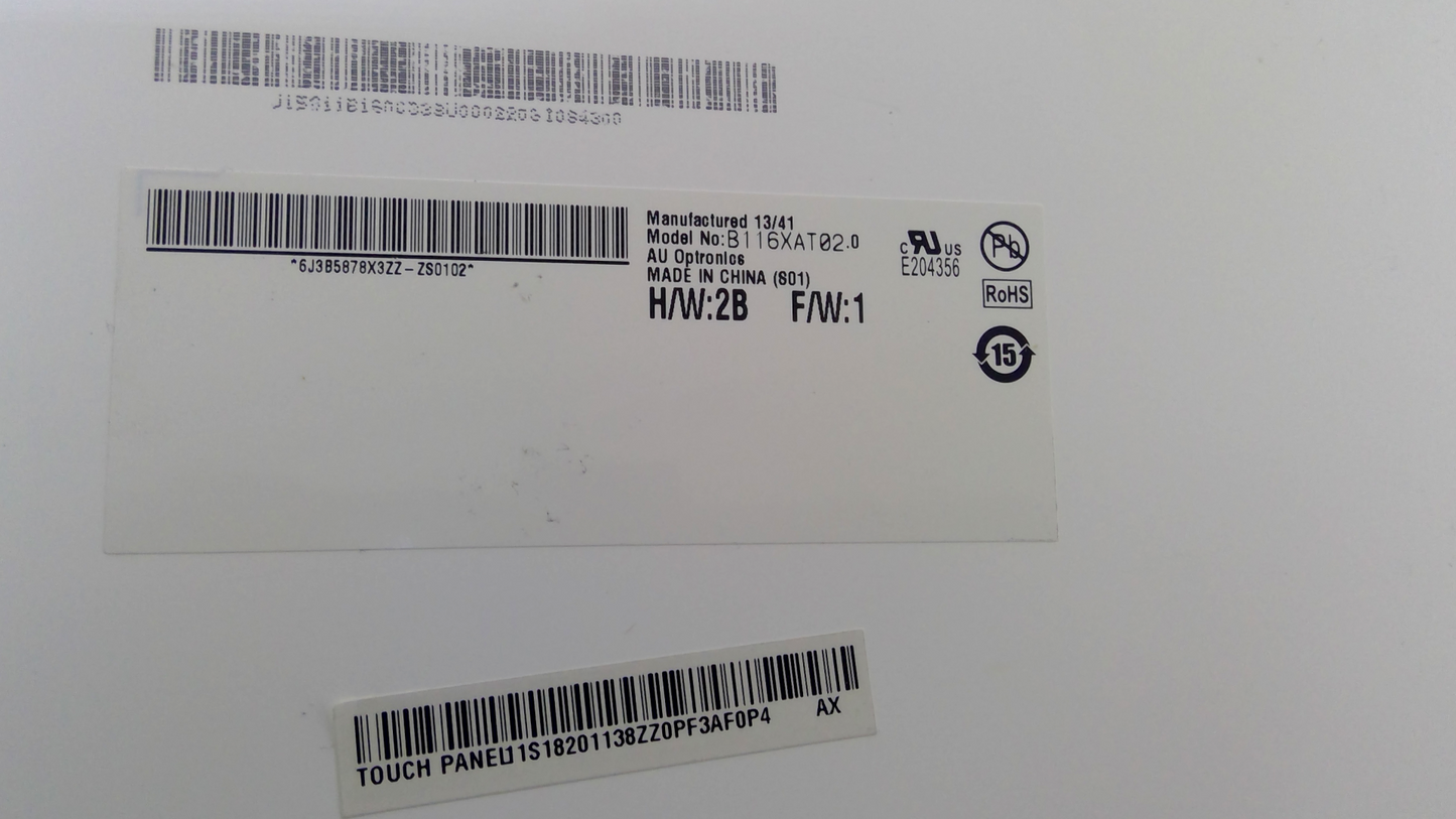 AU OPTRONICS B116XAT02.0 11.6 Inch HD 30 Pin LED Screen