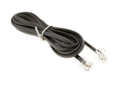HP 8121-0811 10ft. 2-Wire RJ11 Connector Telephone Fax Cable Cord