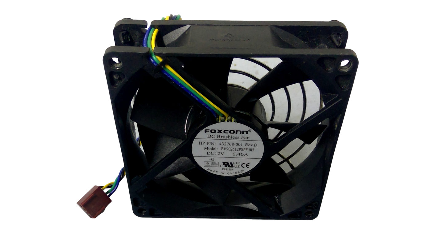 FOXCONN DC BRUSHLESS FAN 432768-001 REV.D PV902512PSPF 0H DC12V 0.40A