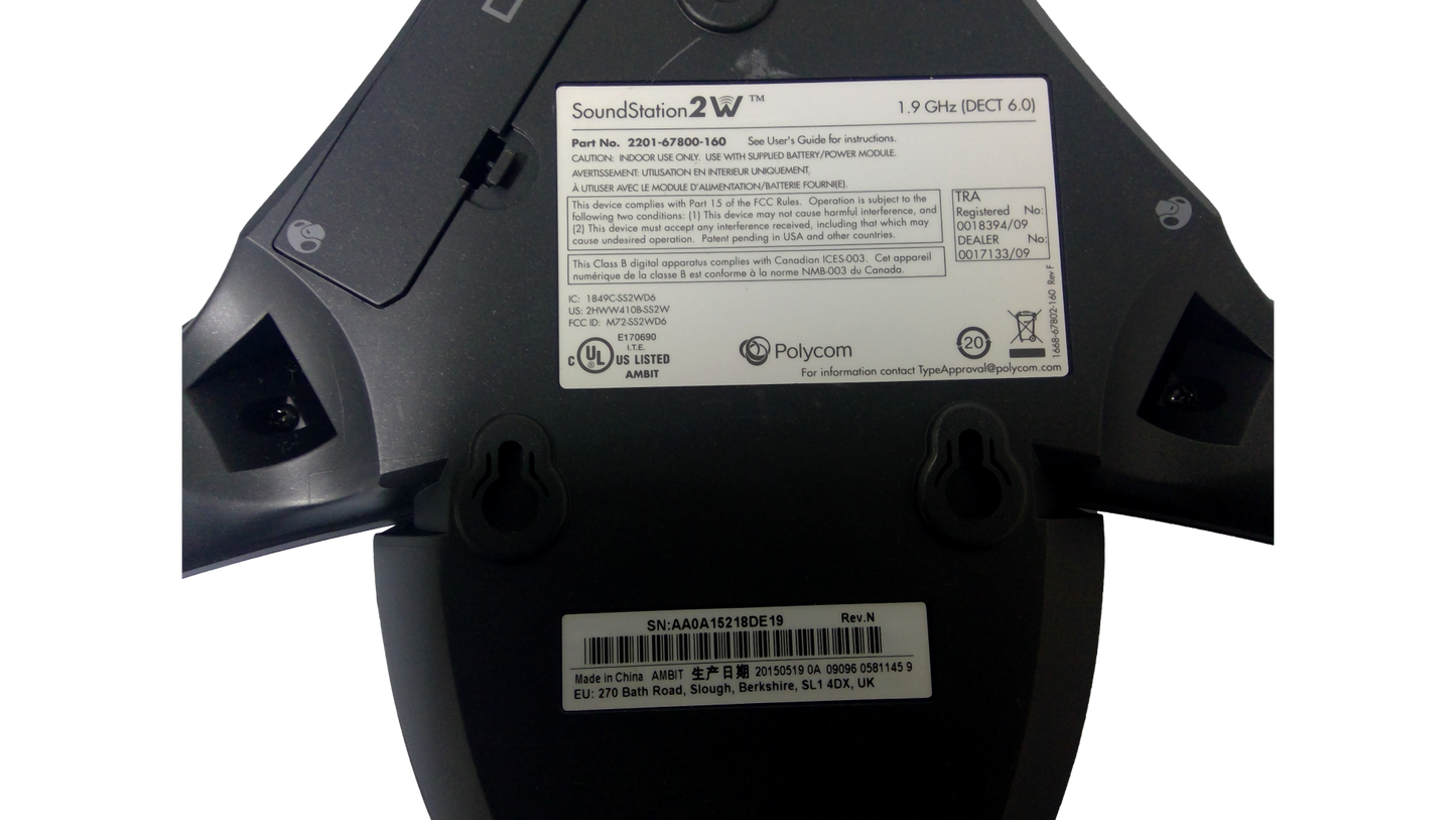 Polycom SoundStation 2W 1.9 GHz DECT 2201-67880-160