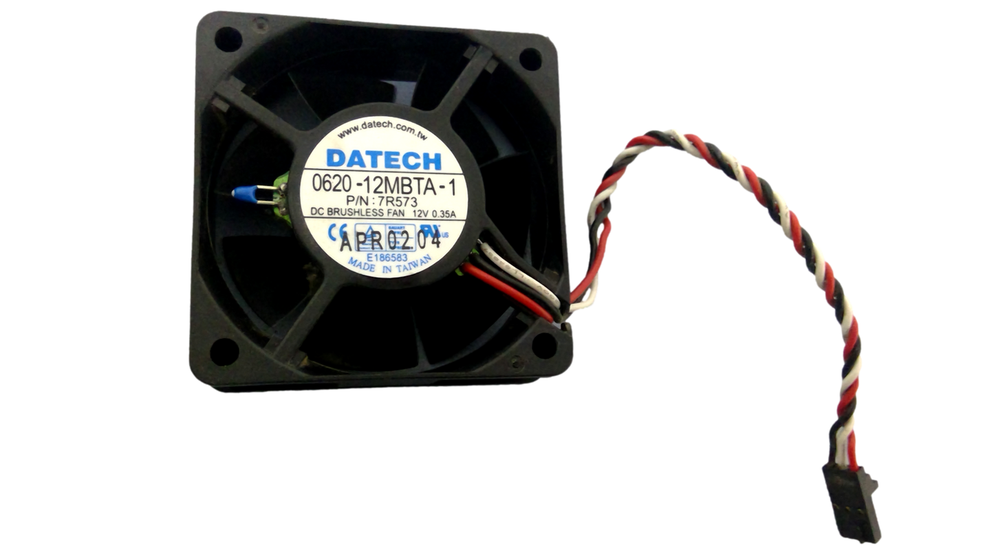 DATECT DC BRUSHLESS 0620-12MBTA-1 P/N 7R573 12V 0.35A FAN
