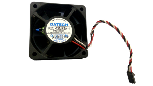 DATECT DC BRUSHLESS 0620-12MBTA-1 P/N 7R573 12V 0.35A FAN