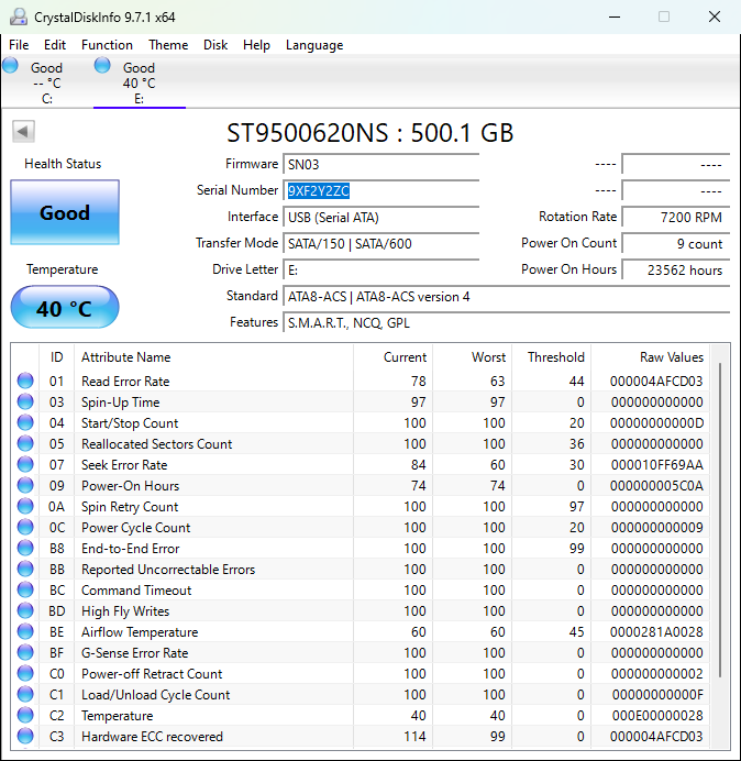 Seagate ST9500620NS Constellation.2 500GB  2.5" SATA Server Hard Drive