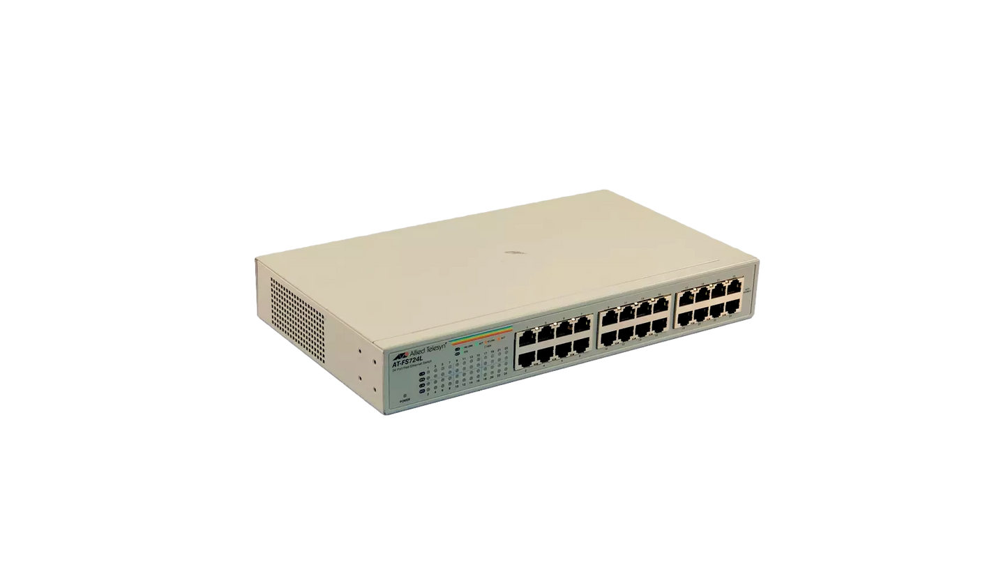Allied Telesyn AT-FS724L Ethernet Switch 24 Port Unmanaged