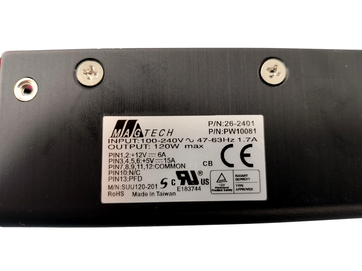 MagTech Power Supply for Radiant P1550 POS Terminal 26-2401
