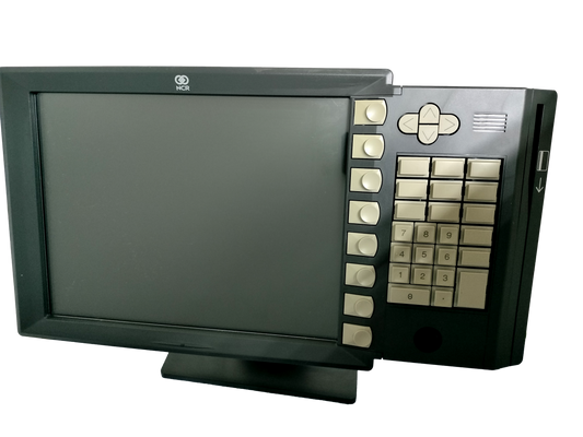 NCR RealPOS 15" POS Touchscreen Monitor w/ Keyboard 5954-1101-9090 No Key