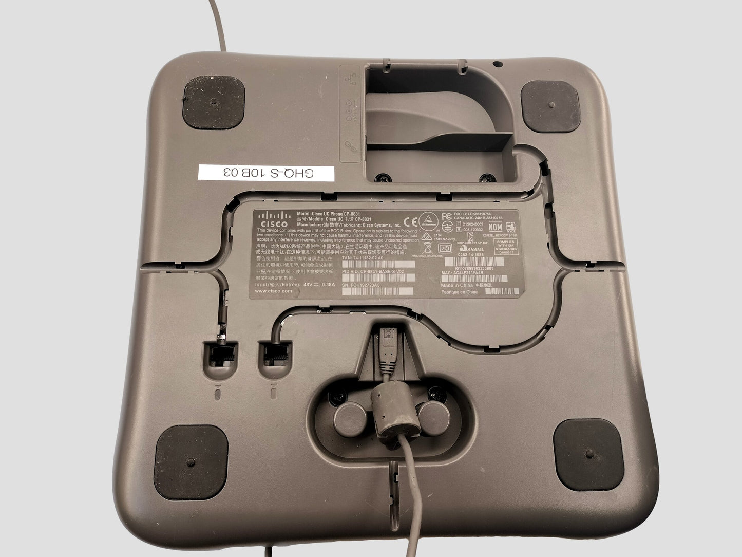 Cisco CP-8831-K9 Unified POE IP Conference Phone Base w/ Control Unit