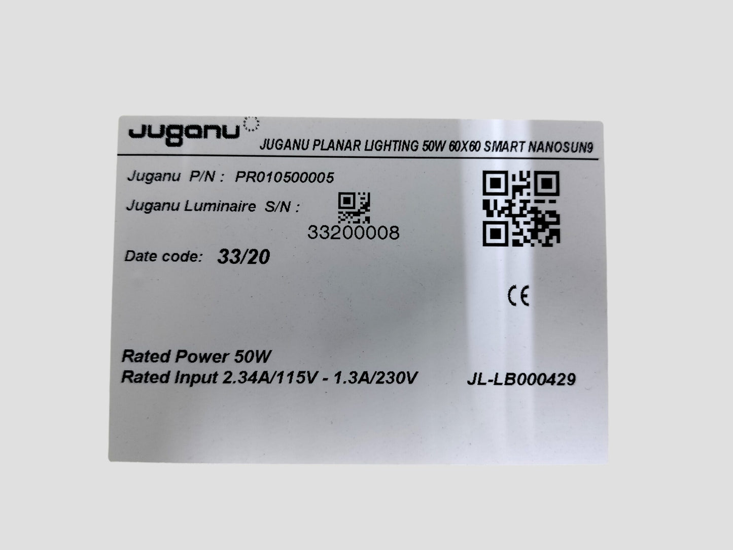 Jugonu nuo8nr PlanarLighting 23.5"x23".550w 60x60 NanoSun9 PR010500005