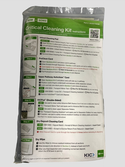 NEW NCR SDM & SDM2 Critical Cleaning Kit 6039015535