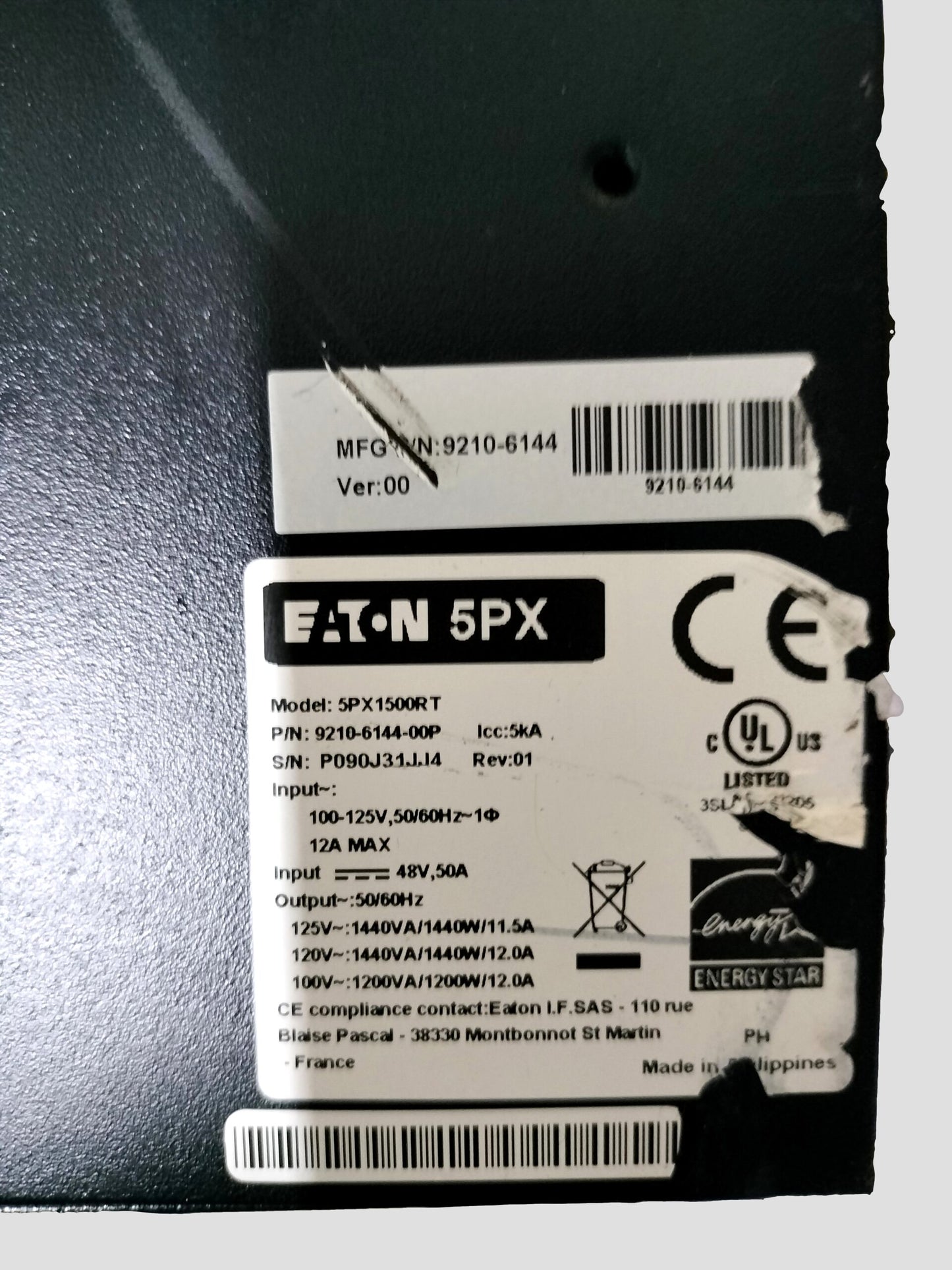 Eaton 5P 1500 Rackmount Compact - UPS - 1100-watt - 1440 VA