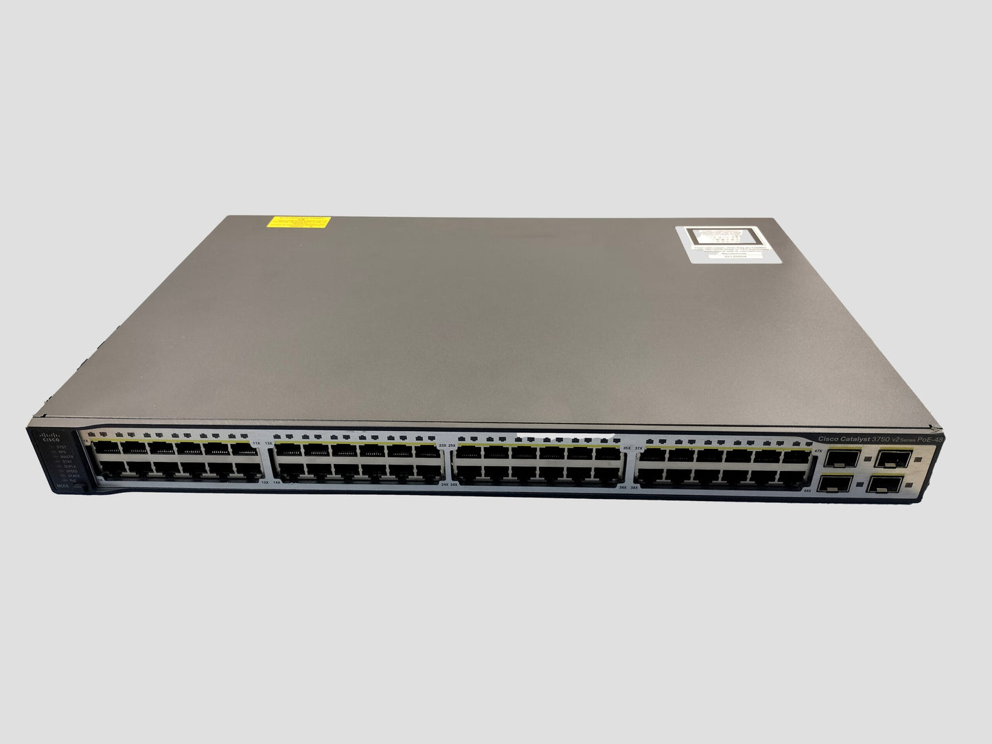 Cisco Catalyst 48-Port Rack Mountable Network Switch WS-C3750V2-48PS-S