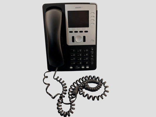 Snom 821 SIP VoiP Black 12-Line Color Display Gigabit Phone Base Handset PoE