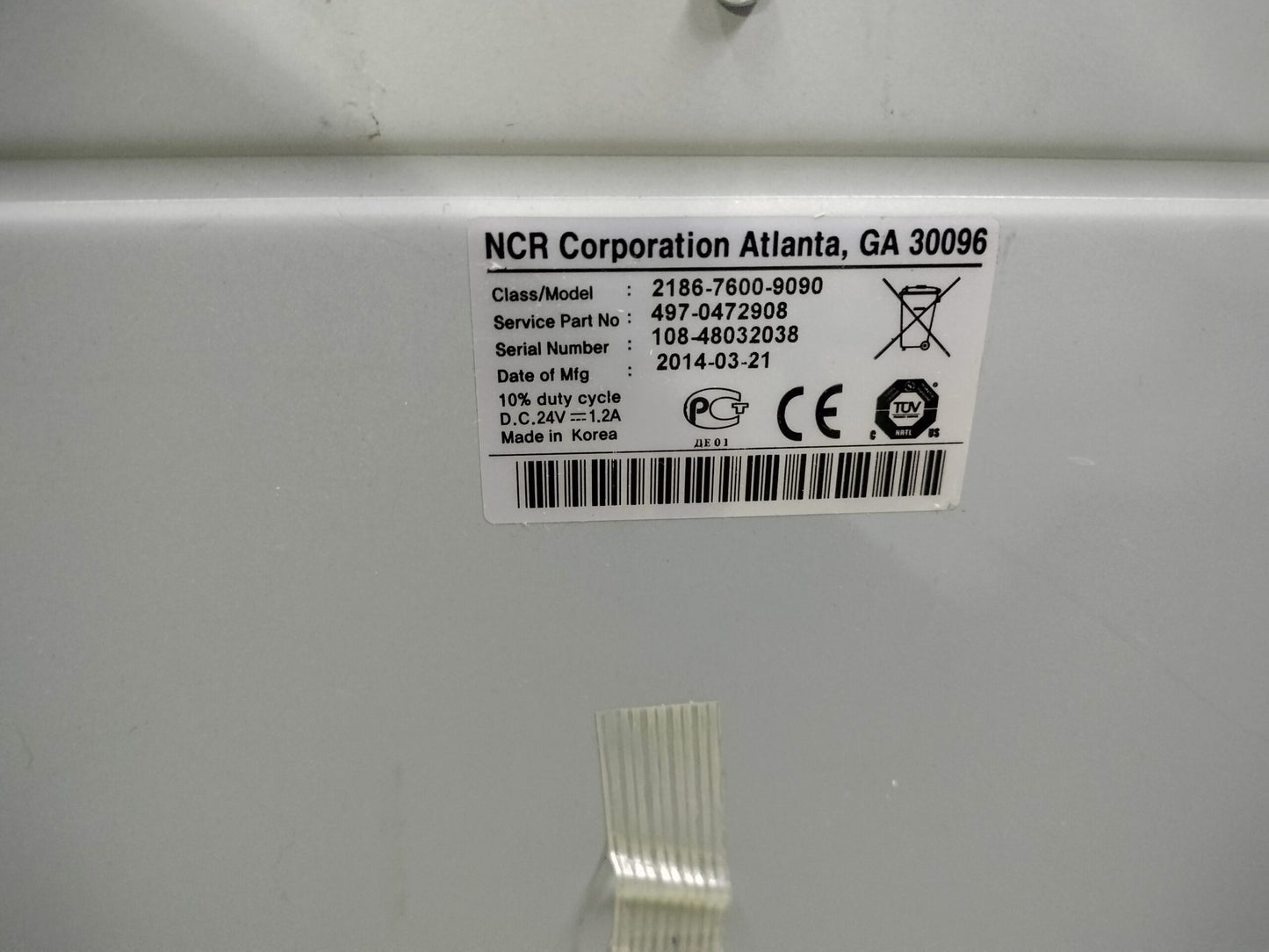 NCR 2186-7600-9090 Cash Drawer
