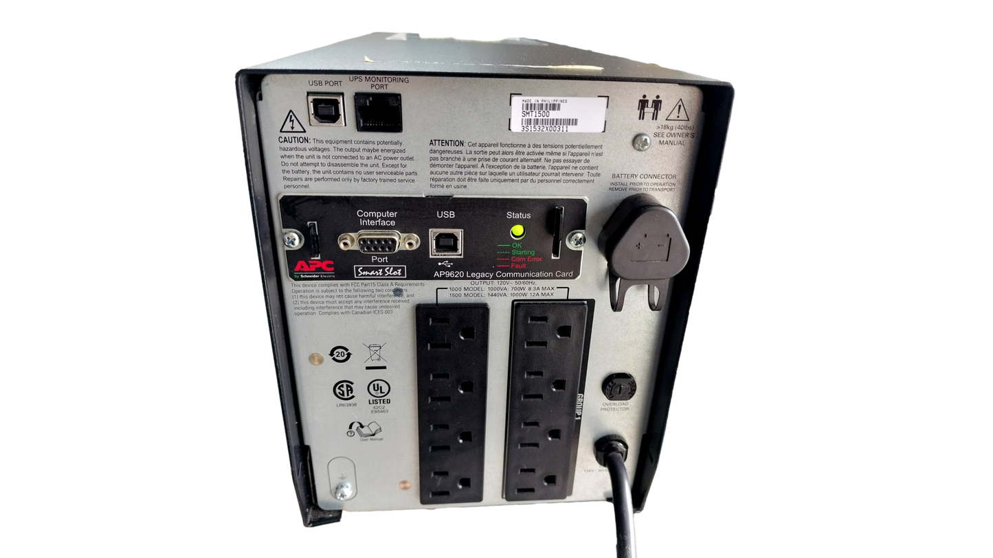 APC Smart UPS SMT1500 1500VA 120V