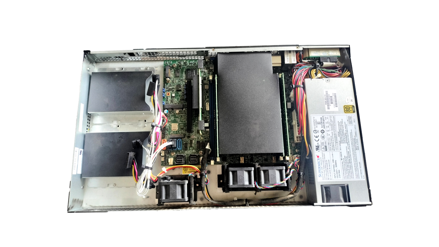 Supermicro 505-2 SYS-5019D-4C-FN8TP Xeon D-2123IT 64GB RAM 256GB SSD 1U Server