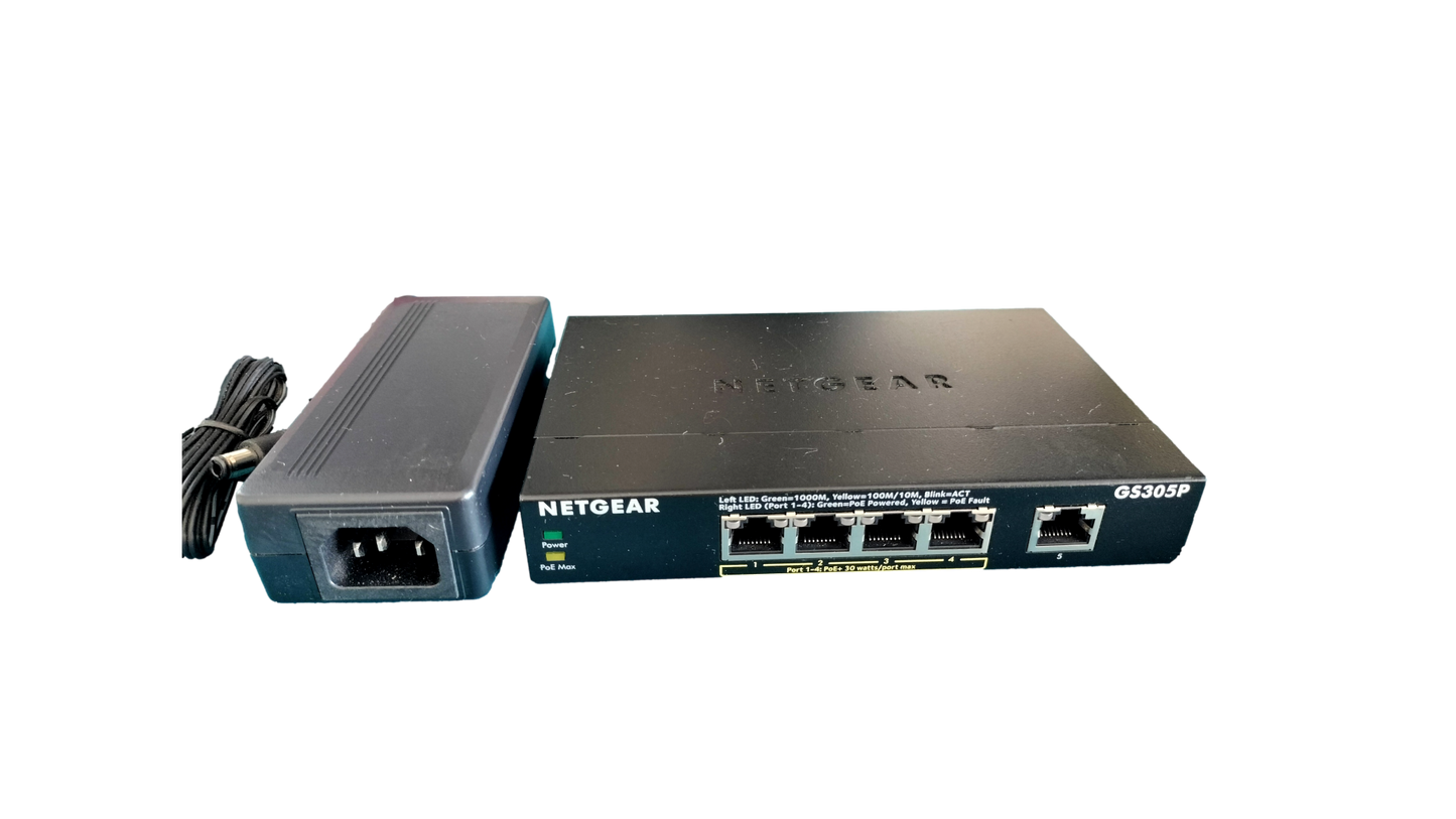 NETGEAR GS305P v2 5-Port Gigabit Ethernet Unmanaged PoE Switch