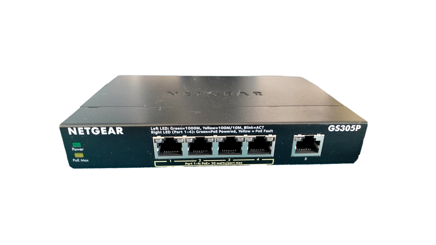 NETGEAR GS305P v2 5-Port Gigabit Ethernet Unmanaged PoE Switch