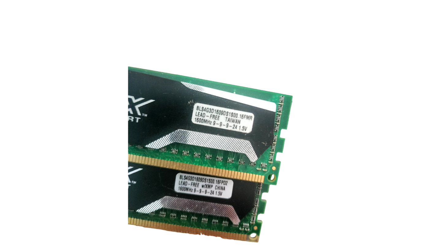 Crucial Ballistix Sport 8GB (2x4GB)PC3-12800 DDR3 1600MHz CL9 Desktop Memory