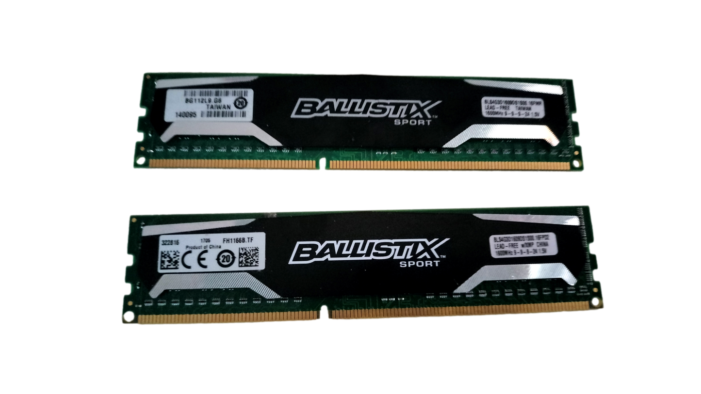 Crucial 8 GB UDIMM 1600 MHz PC3-12800 DDR3 SDRAM Memory Kit BLS4G3D1609DS1S00