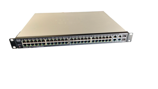 Cisco SF300-48P SRW248G4P-K9 V02 48-Port 10/100 PoE Managed Switch w/Rack Ears
