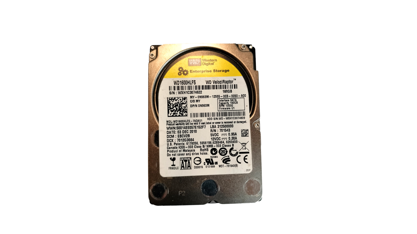 Western Digital VelociRaptor WD1600HLFS 160 GB 2.5" 10K SATA II Hard Drive
