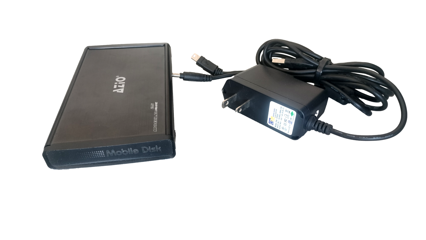 AZiO ENC211SU31 750GB Aluminum 2.5" Black SATA USB 2.0 & eSATA External Enclosure