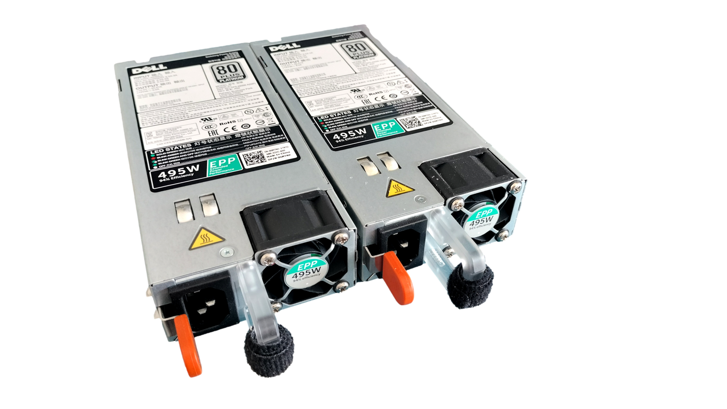 2x Dell PowerEdge R530 R630 R730 T630 T640 495W Power Supply GRTNK