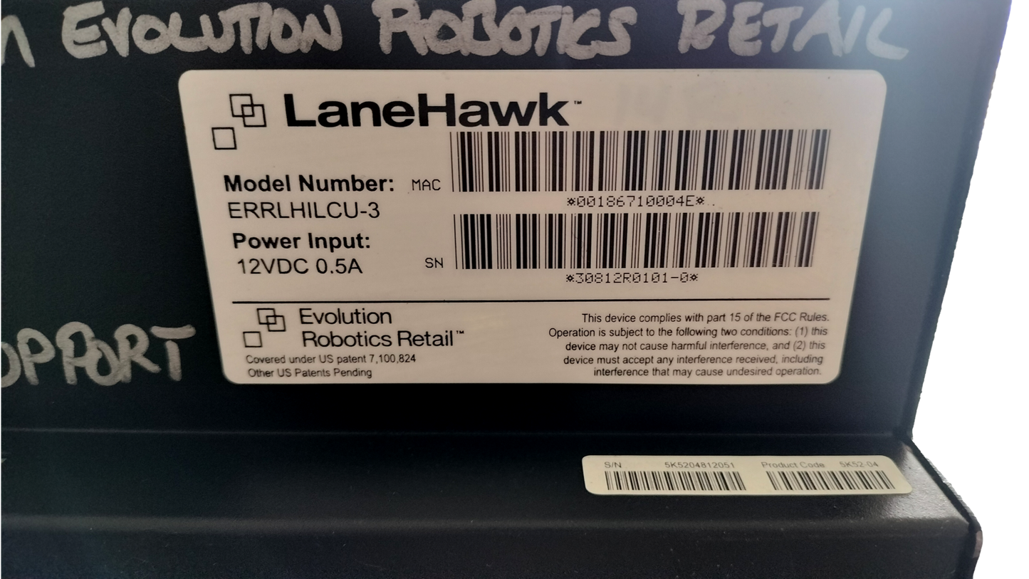 Evolution Robotics Retail LaneHawk ERRLHILCU-3