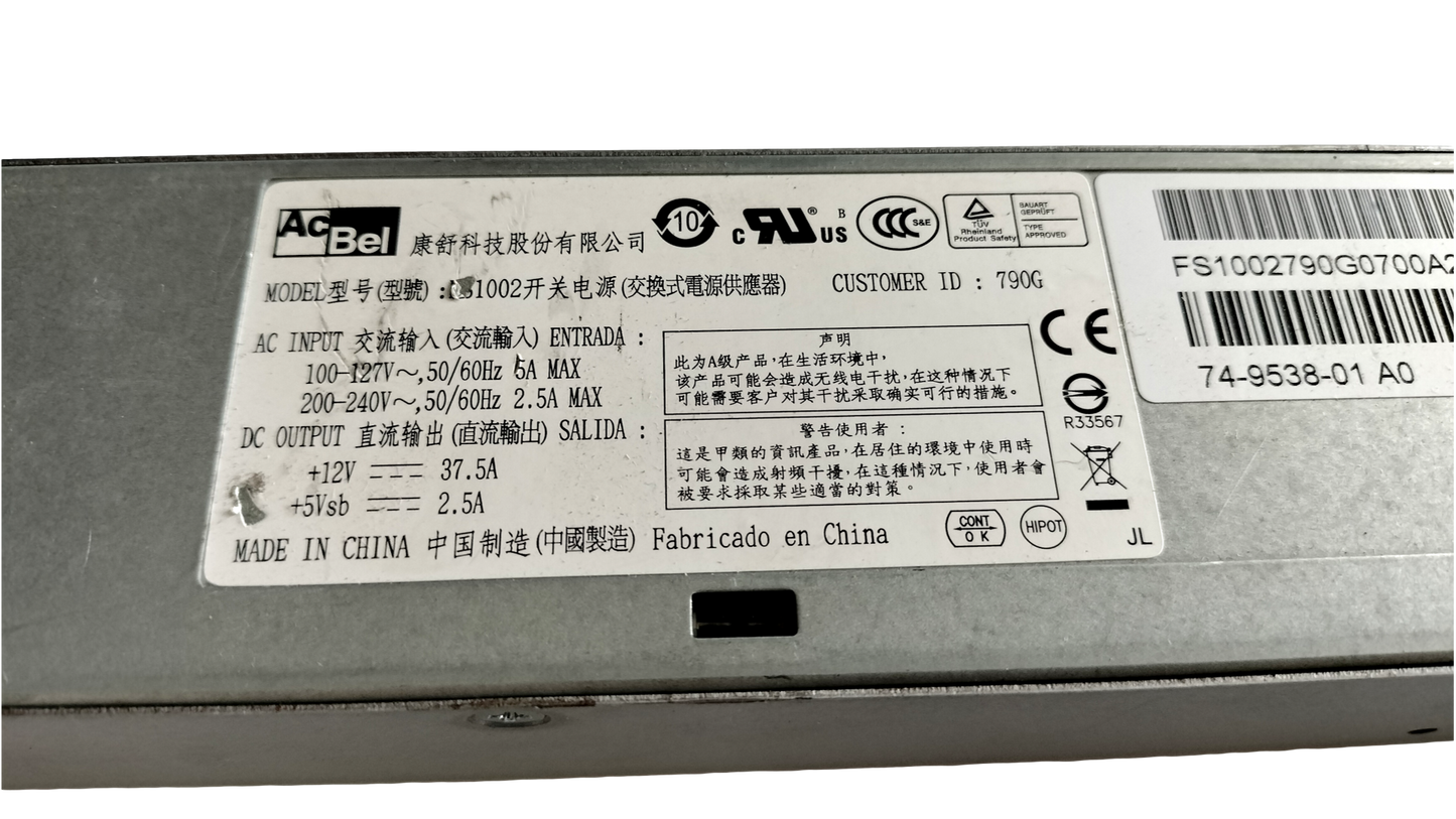 AcBel FS1002 Redundant Power Supply 450W 800-36804-01