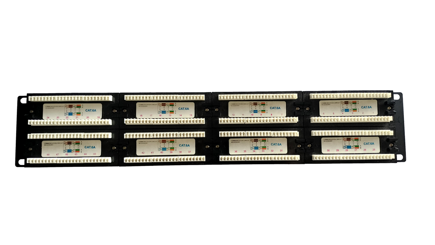Cables New York Cat.6a 48 Port Patch Panel
