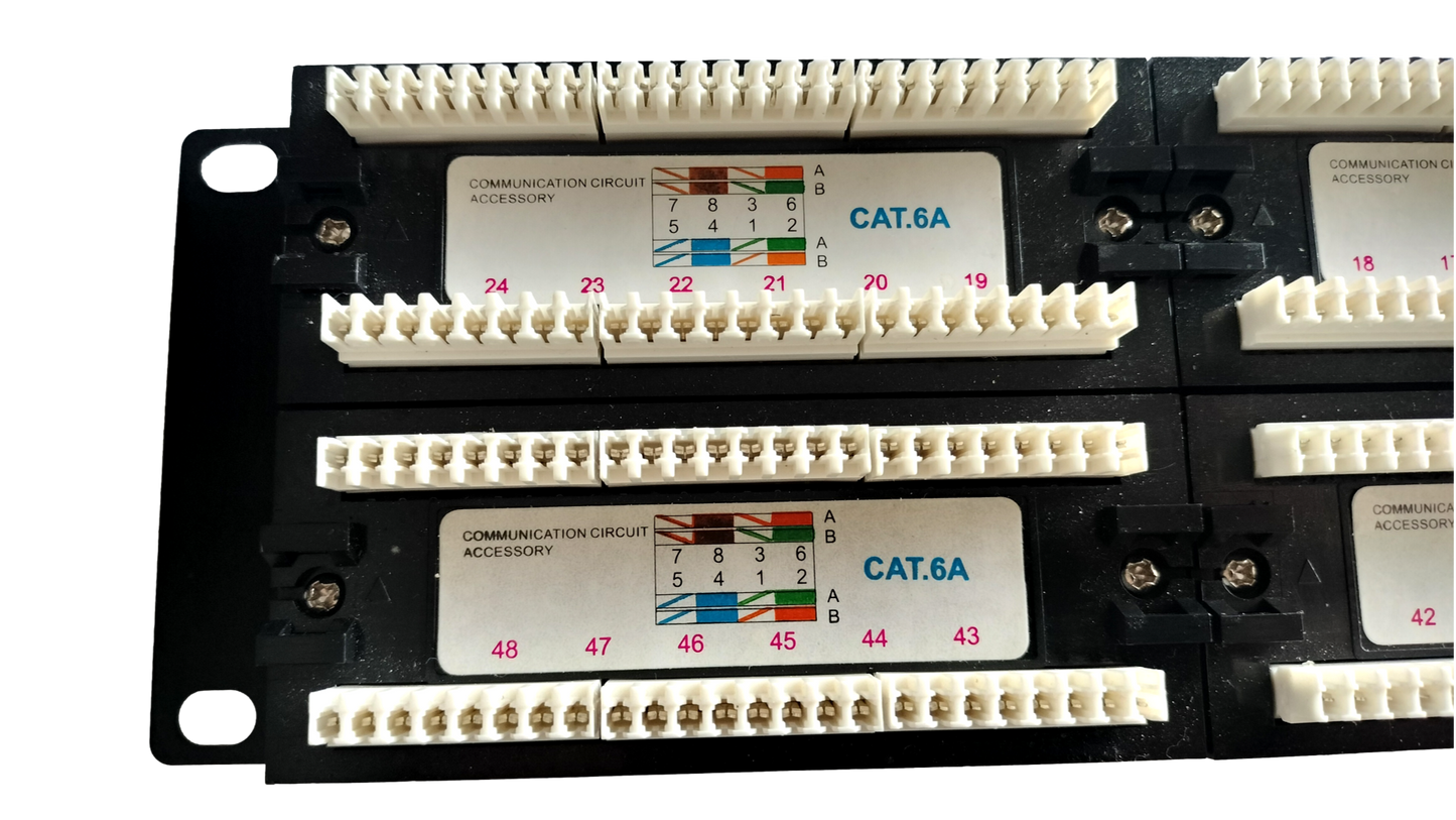 Cables New York Cat.6a 48 Port Patch Panel