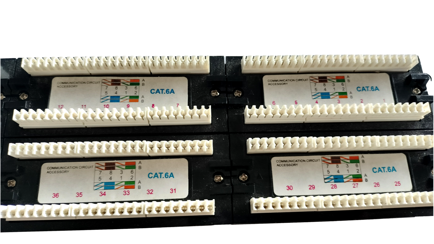 Cables New York Cat.6a 48 Port Patch Panel