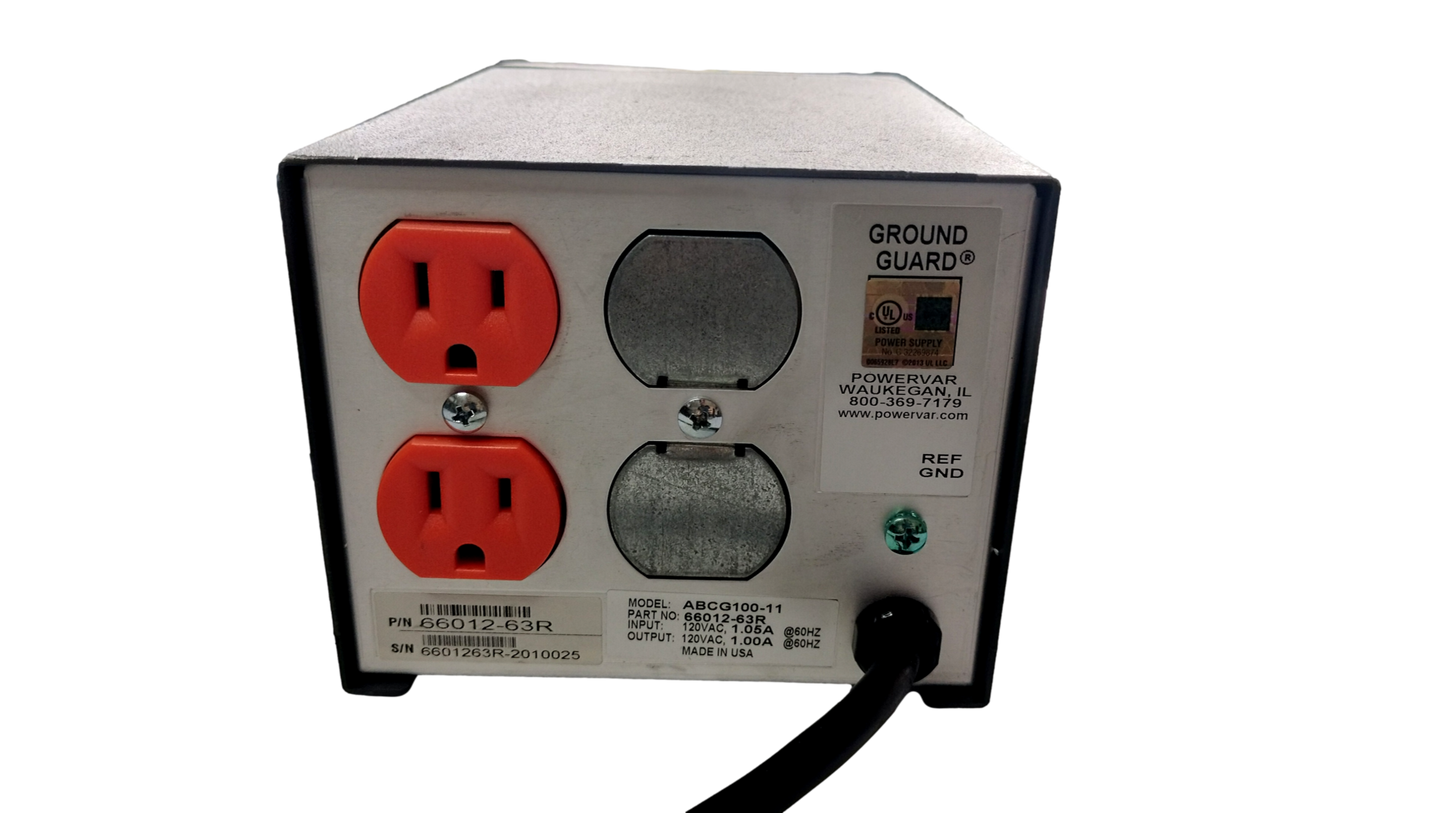 POWERVAR ABCG100-11W 66012-63R Ground Guard Power Conditioner