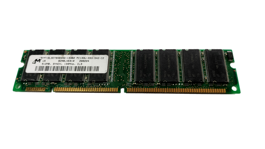 Micron MT1SLDT646AG-133B2 512mb PC133u-33-542-c2 Desktop SDRAM Memory