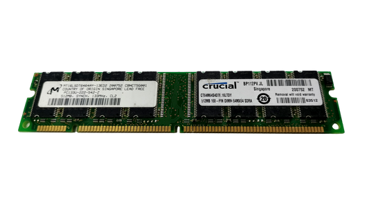 Micron MT16LSDT6464AY-13ED2 512mb PC133U-222-542-Z Desktop SDRAM Memory