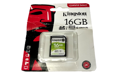 Kingston Canvas Select 16GB SDHC 80MB Read SD Card