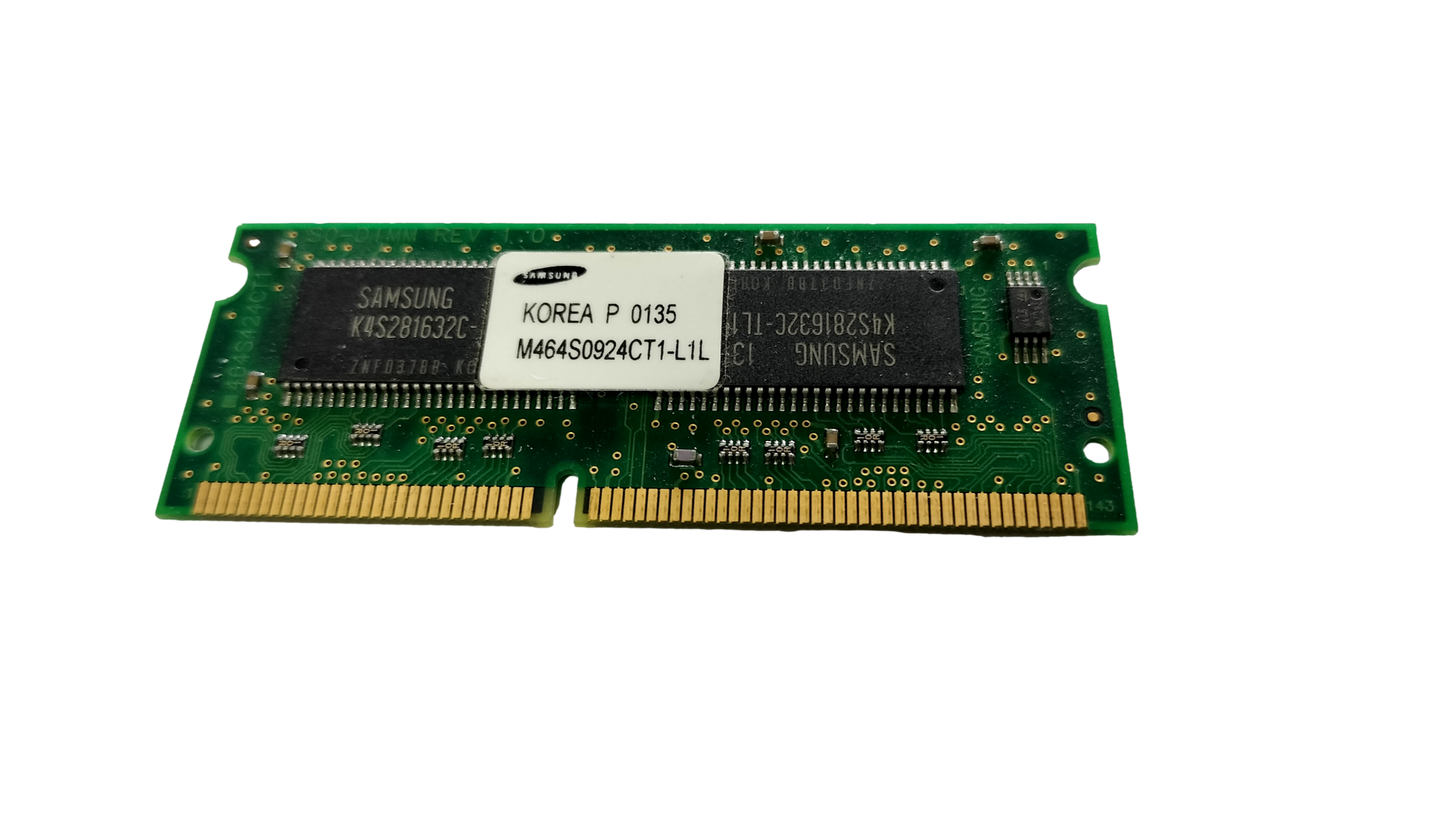 Samsung 64MB PC100 100MHz 144-PIN CL3 8c 4x16 SO-DIMM RAM M464S0924CT1-L1l
