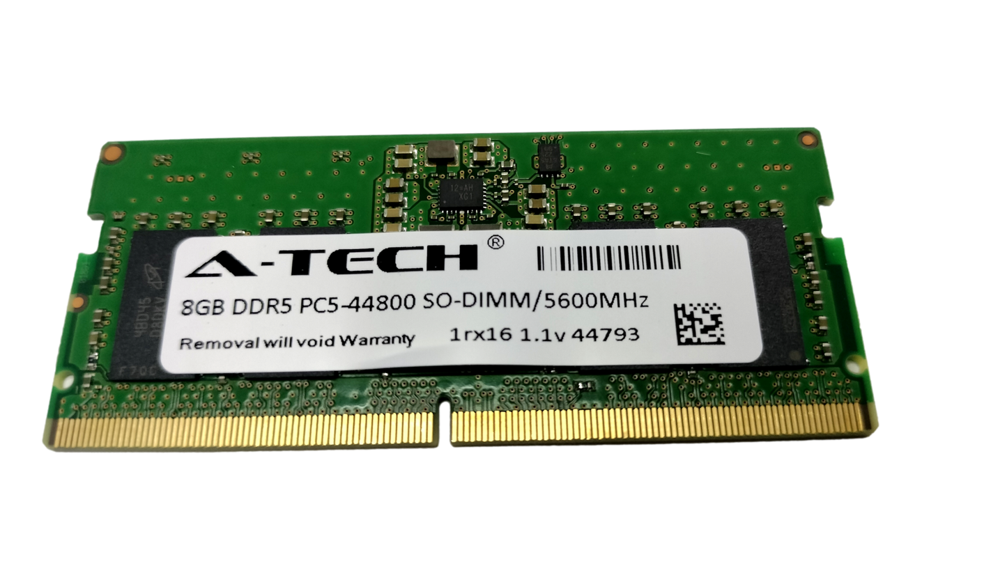 A-Tech 8GB DDR5 5600 MHz Laptop SODIMM PC5-44800 262-Pin Notebook Memory