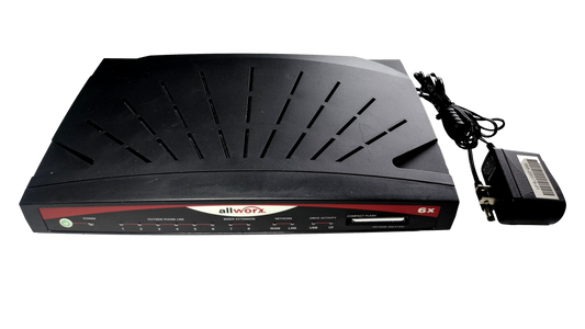 Allworx 6X All-In-On VoIP Phone IP Network Server System w/ Adapter & 512MB Card