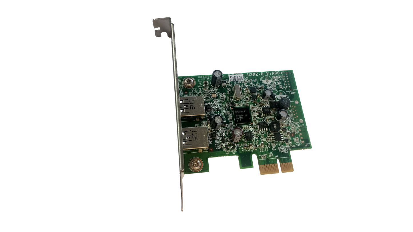 Dell ECS 2 Port USB 3.0 PCI-e Expansion Card 0YJ94F High profile