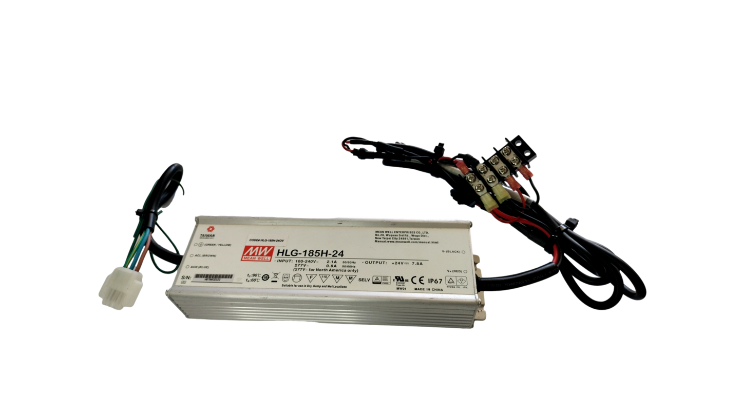 Mean Well HLG-185H-24A 185 Watt 24V Const. Voltage + Const. Current LED Driver