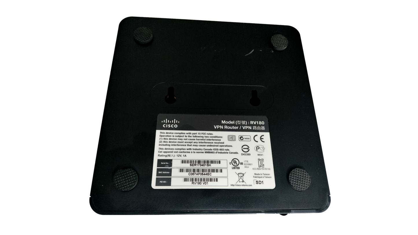 Cisco Small Business Single Band RV180 VPN 4 Port Router