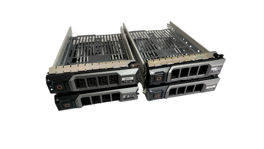 Lot of 4 Dell PowerEdge 3.5" SAS Hard Drive Caddies 0KG1CH 0X968D 0F238F