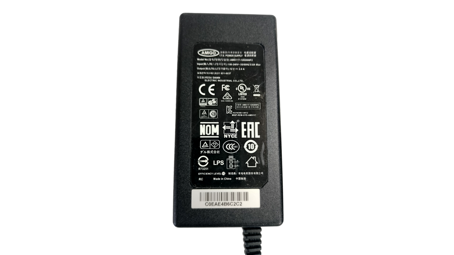 Genuine  Dell SonicWall AMS117- 1202000F2 12V 2.0A Power Adapter
